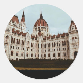 The Hungarian Parliament, Budapest, Hungary Classic Round Sticker