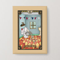 The Hungover Man | Funny Tarot Card Button