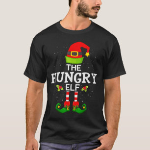 The Hungry Elf Christmas Family Matching Pajama  T-Shirt