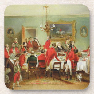 The Hunt Breakfast, Bachelor's Hall, 1836 (oil on Coaster