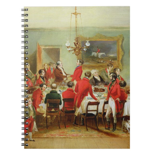 The Hunt Breakfast, Bachelor's Hall, 1836 (oil on Notebook (Front)