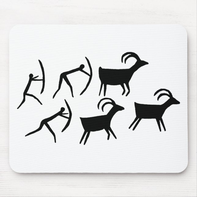 The Hunt-BW Mouse Pad (Front)