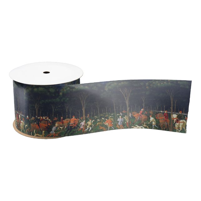 The Hunt in the Forest (by Paolo Uccello) Satin Ribbon (Spool)