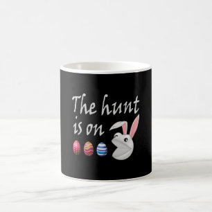 The hunt is on Easter Rabbit Egg Hunt Coffee Mug