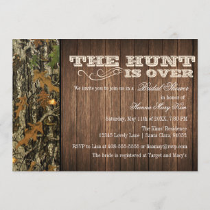 The Hunt Is Over Bridal Shower Invitation