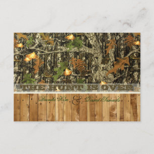 The Hunt Is Over Wedding Invitations