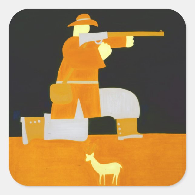 The Hunter 1998 Square Sticker (Front)