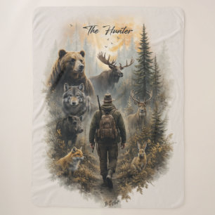 The Hunter , Into the Wild Silence Sherpa Blanket
