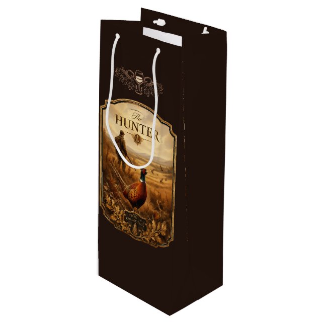 The Hunter Wine Gift Bag (Front Angled)