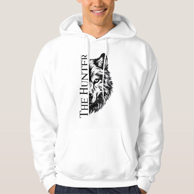 The Hunter Wolf Graphic Hoodie (Front)