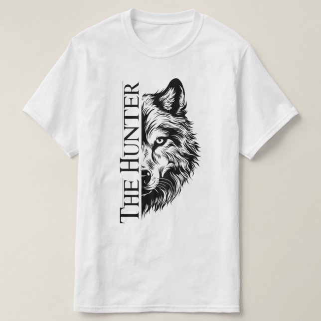 The Hunter Wolf Unisex T-Shirt – Mens (Design Front)
