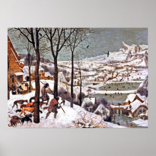 The Hunters in the Snow by Bruegel the Elder Poster