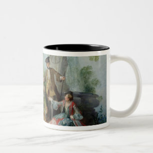 The Hunting Party Meal, c. 1737 Two-Tone Coffee Mug