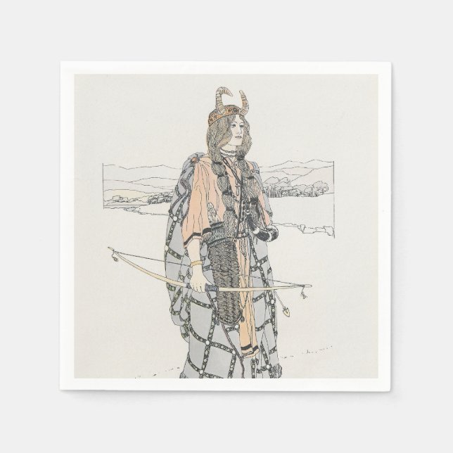 The Huntress (by Ann Macbeth) Napkin (Front)