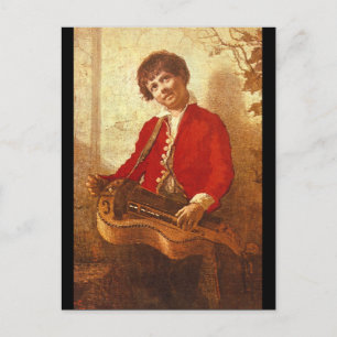 The Hurdy-Gurdy Boy_Groups and Figures Postcard