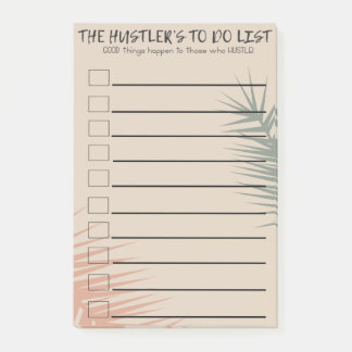 The Hustler's To Do List Post-it Notes