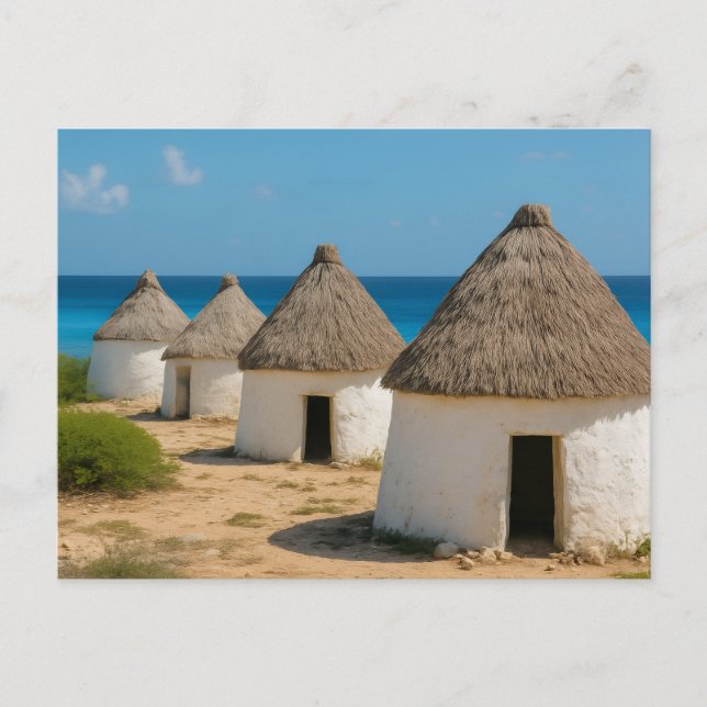 The huts in bonaire postcard (Front)