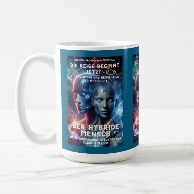 The Hybrid Man - The journey begins now Coffee Mug (Left)
