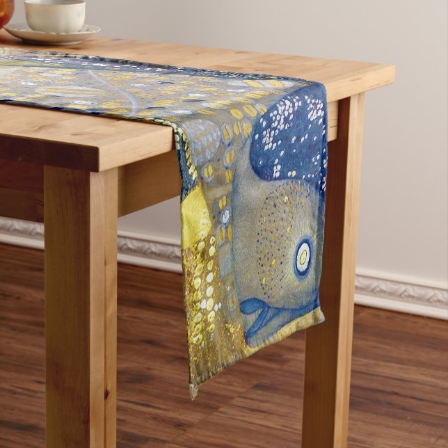 The Hydra, Gustav Klimt Short Table Runner (In Situ)