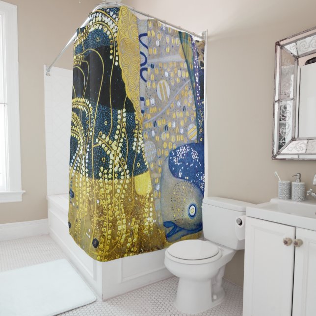 The Hydra, Gustav Klimt Shower Curtain (In Situ)