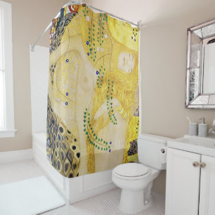 The Hydra, Gustav Klimt Shower Curtain