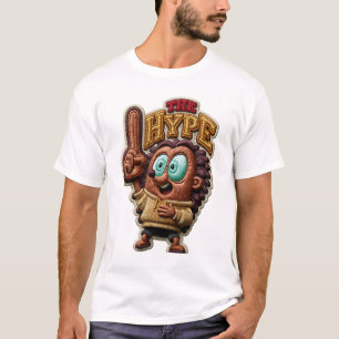 The Hype Funny Hedgehog Embroidered Patch Gift T-Shirt