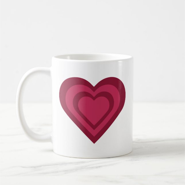 The hypnotising heart mug  (Left)