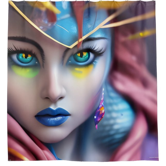 The Hypnotist Shower Curtain (Front)