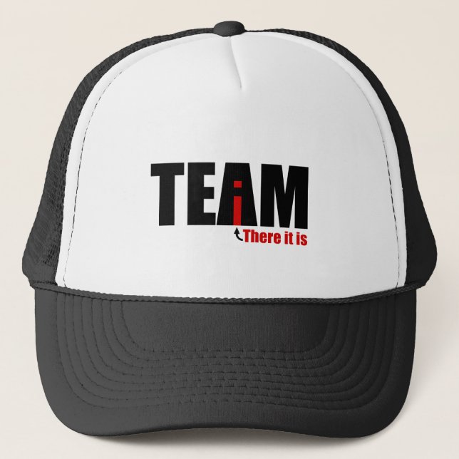 The i in TEAM Trucker Hat (Front)
