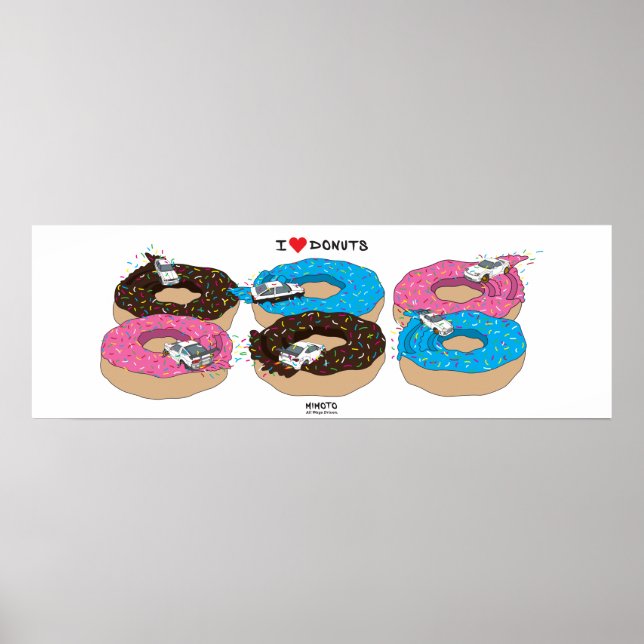 The "I Love Doughnuts" Collectors Poster (Front)
