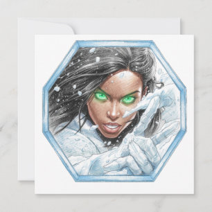 The Ice Queen Shows You A Peace Sign Greeting Invitation