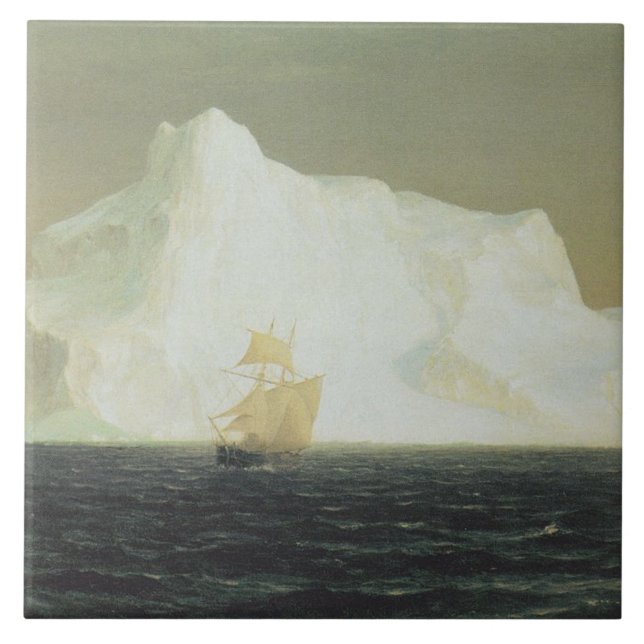 The Iceberg (by Frederic Edwin Church) Ceramic Tile (Front)