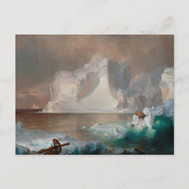 The Icebergs by Frederic Edwin Church Postcard (Front)
