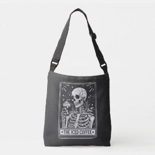 The Iced Coffee Skeleton Halloween Coffee Lover Crossbody Bag