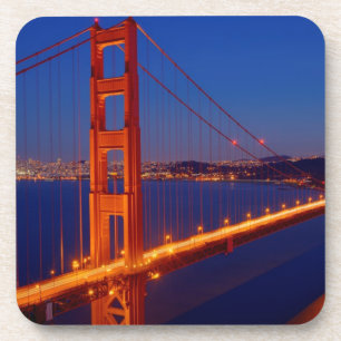 The iconic bridge with San Francisco Coaster