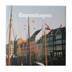 The iconic Nyhavn, Copenhagen, Denmark Ceramic Tile