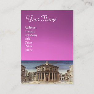 THE IDEAL CITY, pink purple violet amethyst Business Card