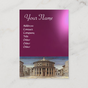 THE IDEAL CITY, pink purple violet amethyst Business Card