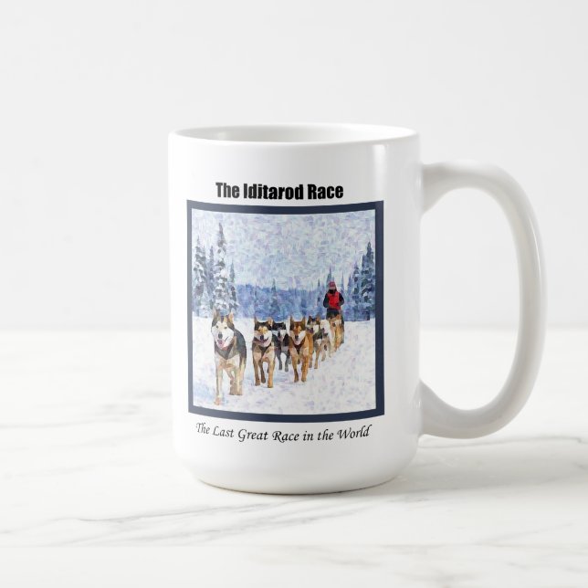 The Iditarod Race in Alaska Coffee Mug (Right)