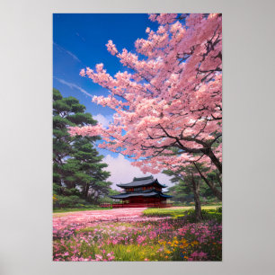 The Idyllic Pink Fields Poster