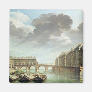 The Ile Saint-Louis and the Pont Marie in 1757 Magnet