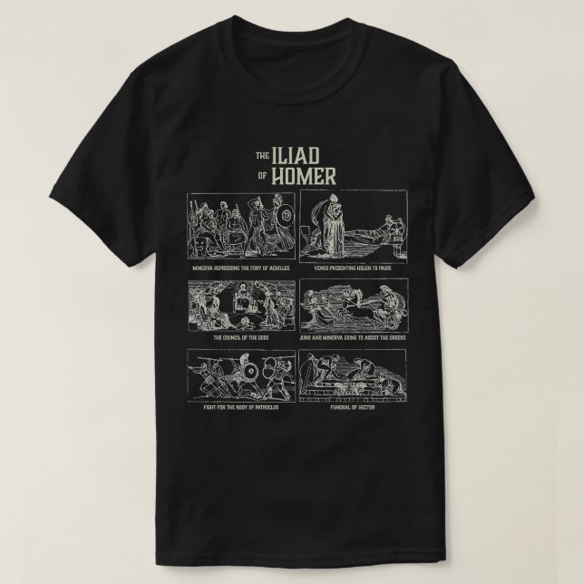 The Iliad Homer T-Shirt (Design Front)