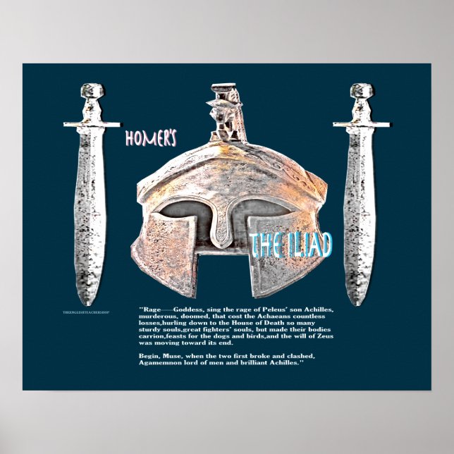 The Iliad image/text Poster (Front)