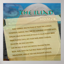 The Iliad scroll image text