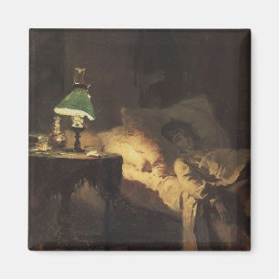 The Ill Woman (by Vasily Polenov) Magnet