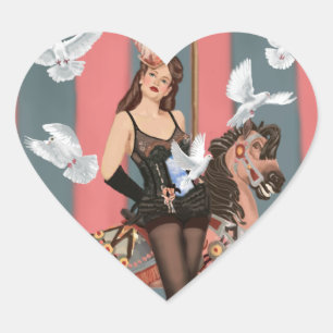 The Illusionist Heart Sticker