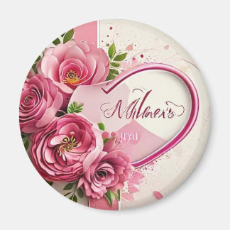 The image displays a vibrant blue bridal shower in magnet