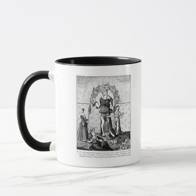 The Image of Dame Astrology with the Three Mug (Left)