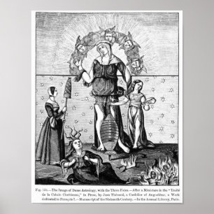 The Image of Dame Astrology with the Three Poster