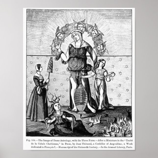 The Image of Dame Astrology with the Three Poster (Front)